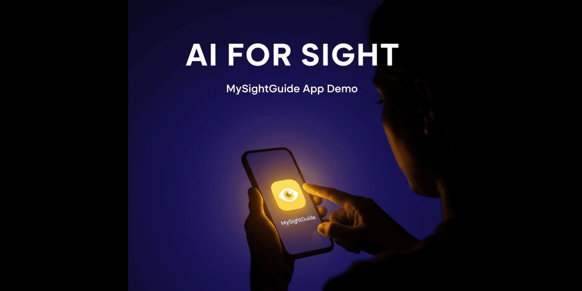 A banner showcasing the MySightGuide application